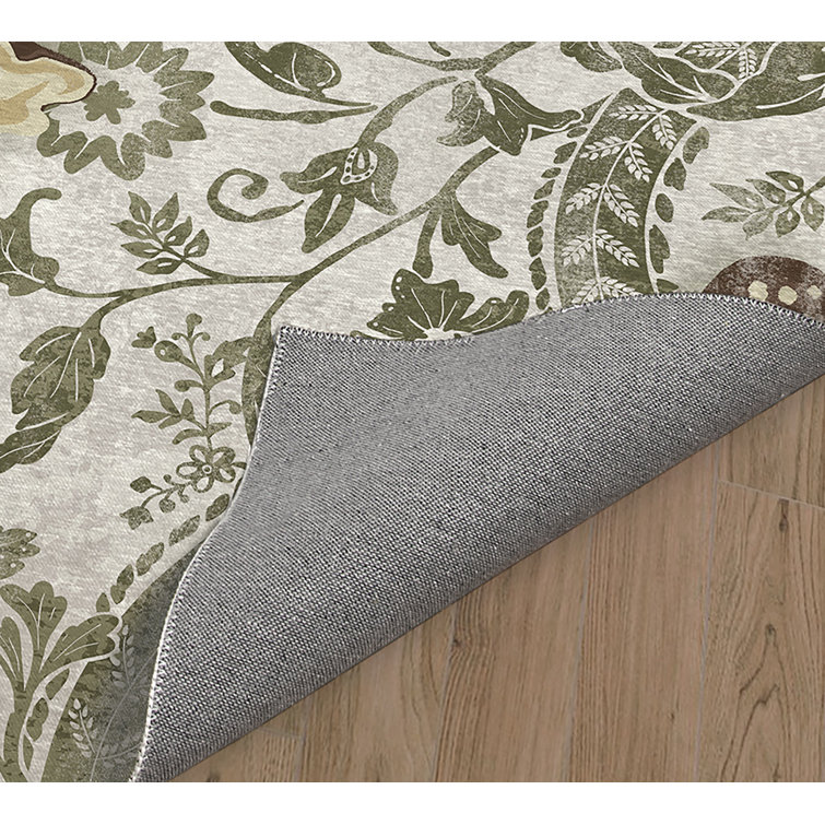 Kavka Cotton Floral Rug Wayfair Canada